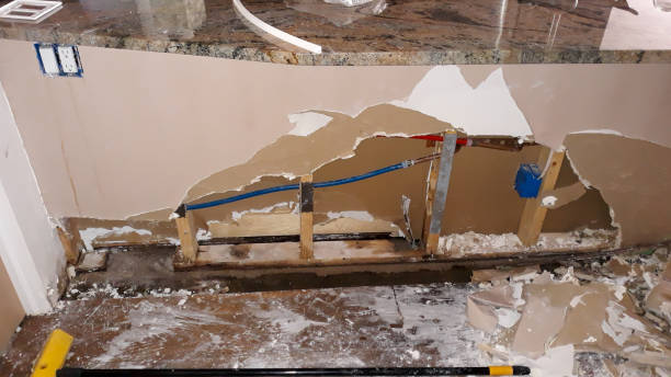 Water damage restoration process in The Pinery, CO